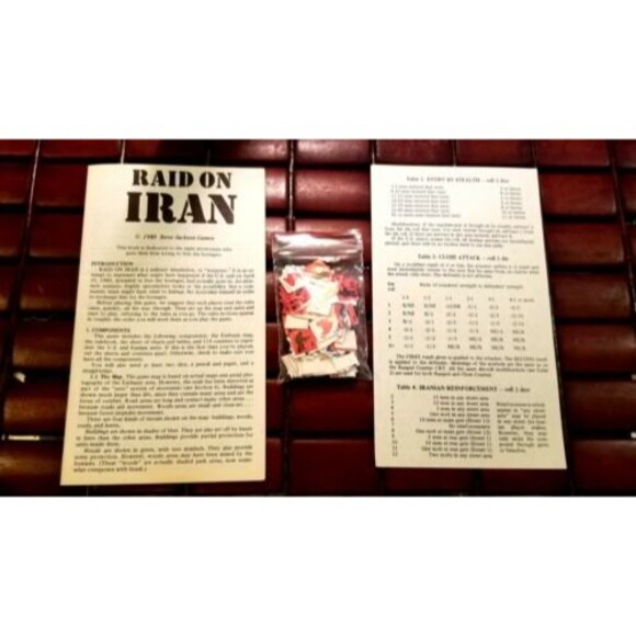 1980 Raid on Iran Pocketbox War Game from Steve Jackson Games 1150N Complete - Picture 4 of 6